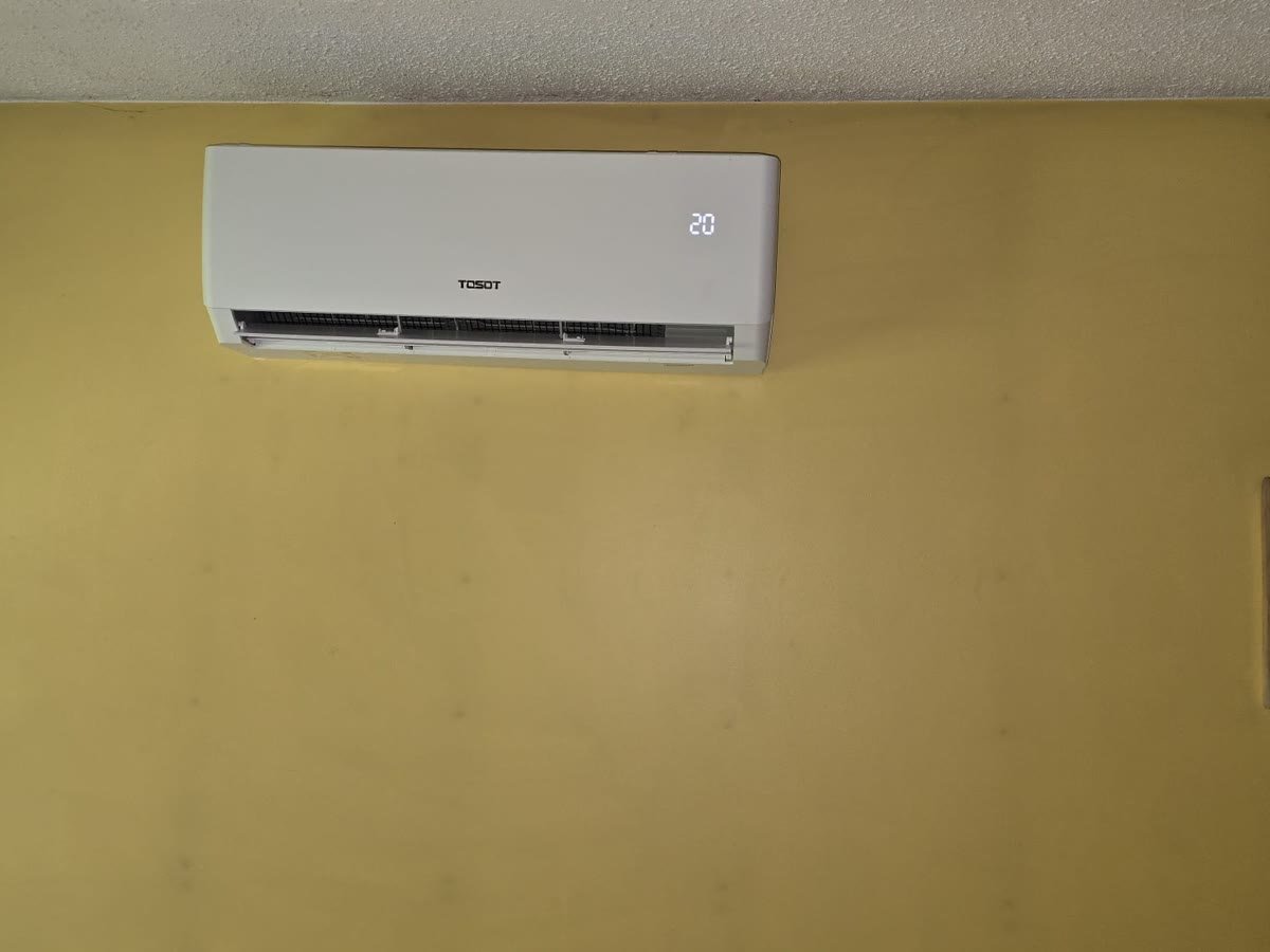 Wall-mounted ductless split unit installed in an Ottawa home